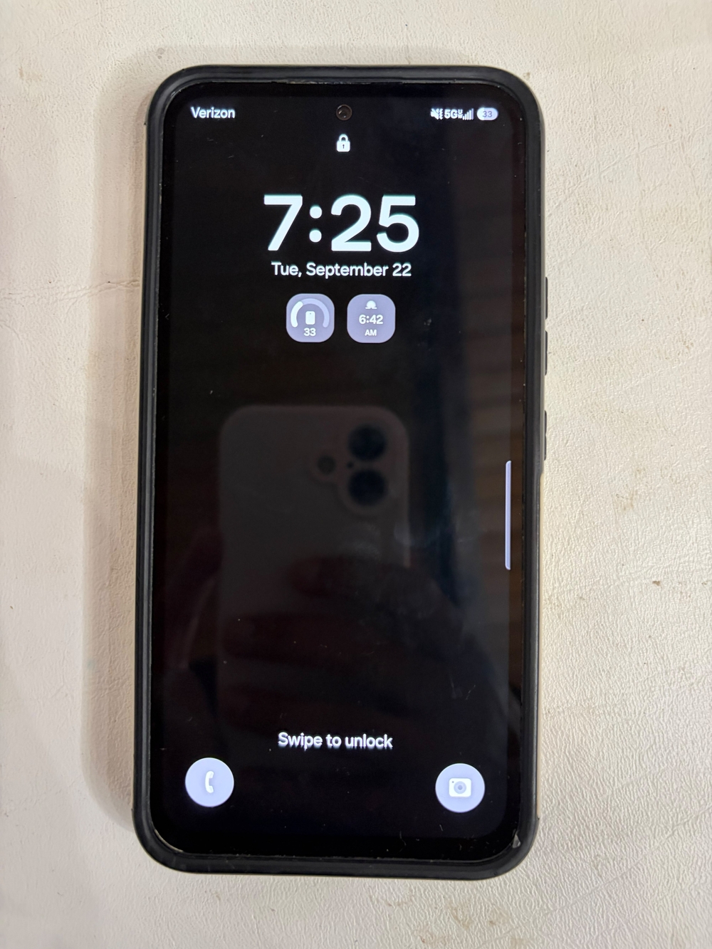 Samsung A54 5G with Black Protective Case
